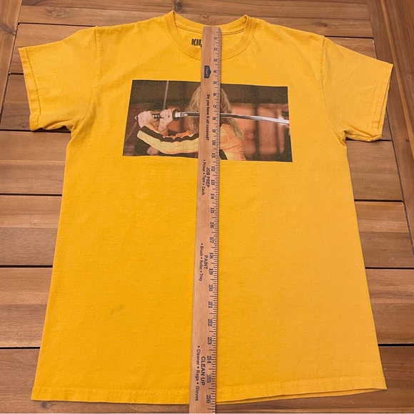 Men’s Kill Bill Volume 1 Quentin Tarantino Movie Promo Shirt Medium Yellow Gold - Picture 9 of 9